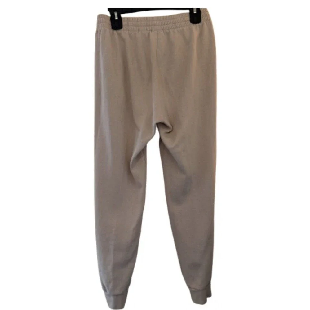 Adidas Men's XL Beige Tracksuit Set Jacket & Joggers Cotton Blend Zip Logo